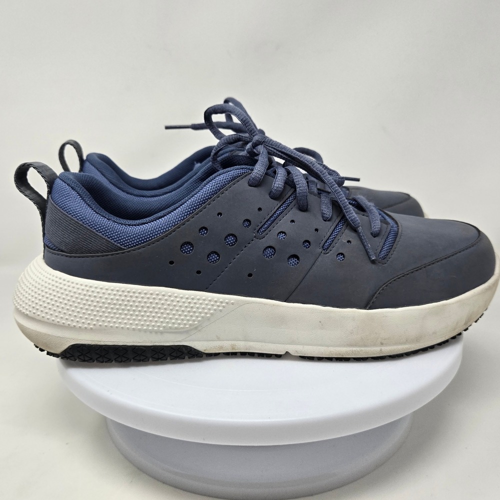 Crocs‎ Clock Work Slip Resistant Navy Blue Work Sneakers Mens 9 209475 LiteRide